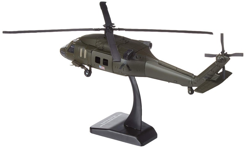 NewRay New-Ray Sky Pilot UH-60 Black Hawk Diecast Helicopter Replica 1:60 Scale (25563A) - Image 2